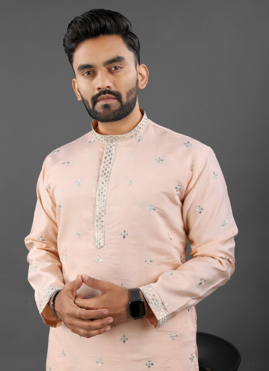 Men's Heritage Glory Russian Silk Beach Kurta Set
